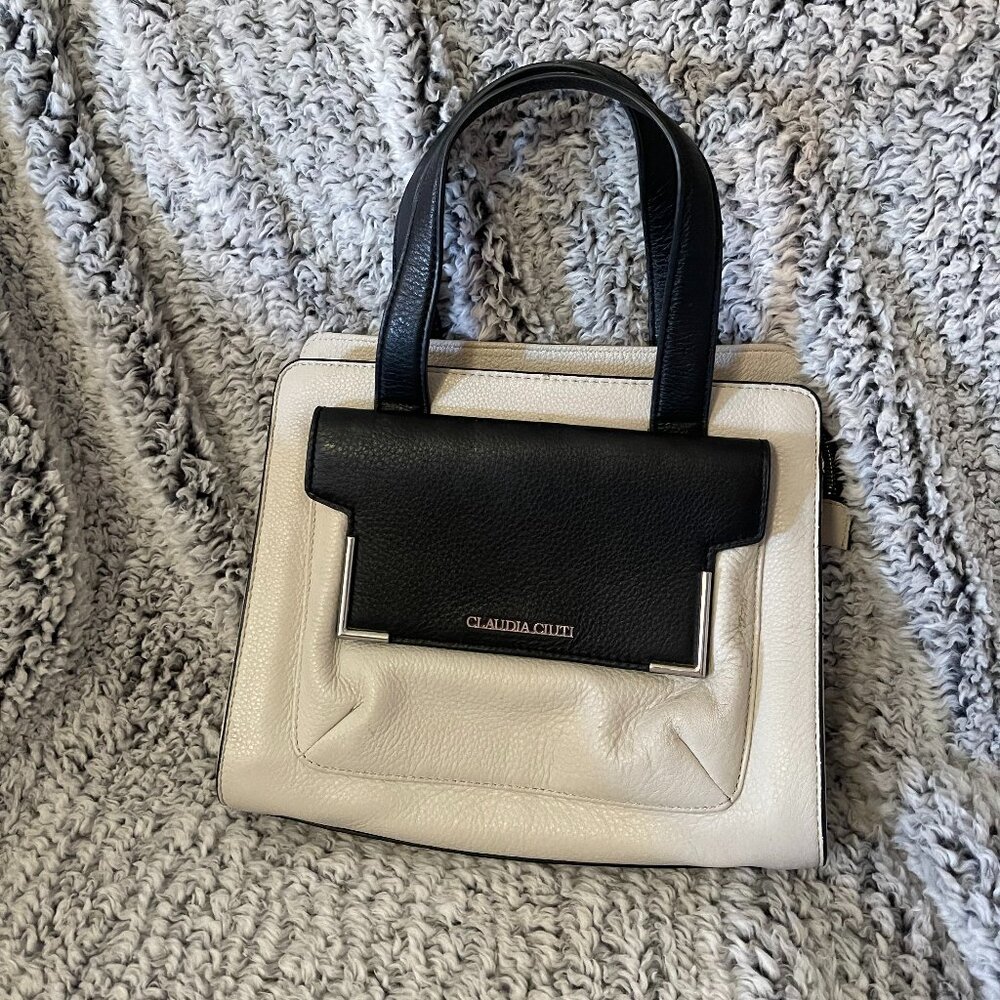 Italian leather Claudia Ciuti Cozza Satchel